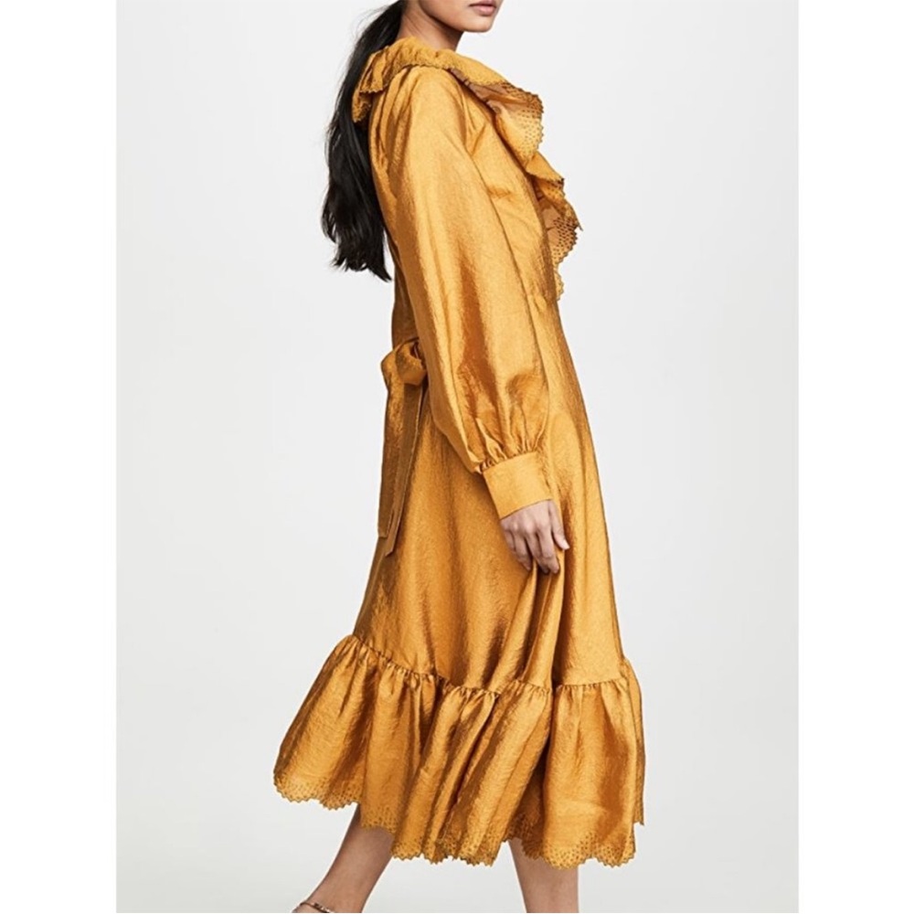 Stine Goya Steffi Gold Wrap Dress - Picture 12 of 14